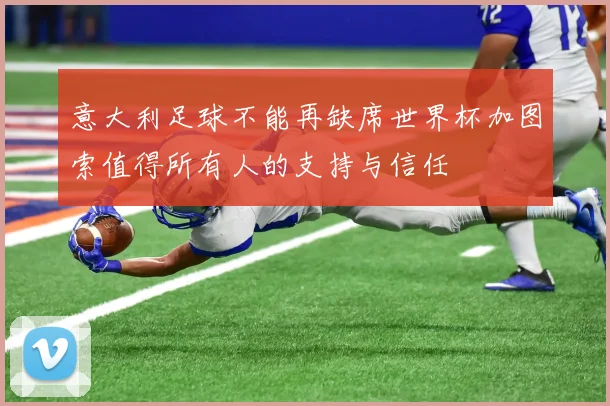 意大利足球不能再缺席世界杯加图索值得所有人的支持与信任