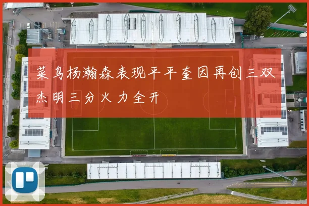菜鸟杨瀚森表现平平奎因再创三双杰明三分火力全开